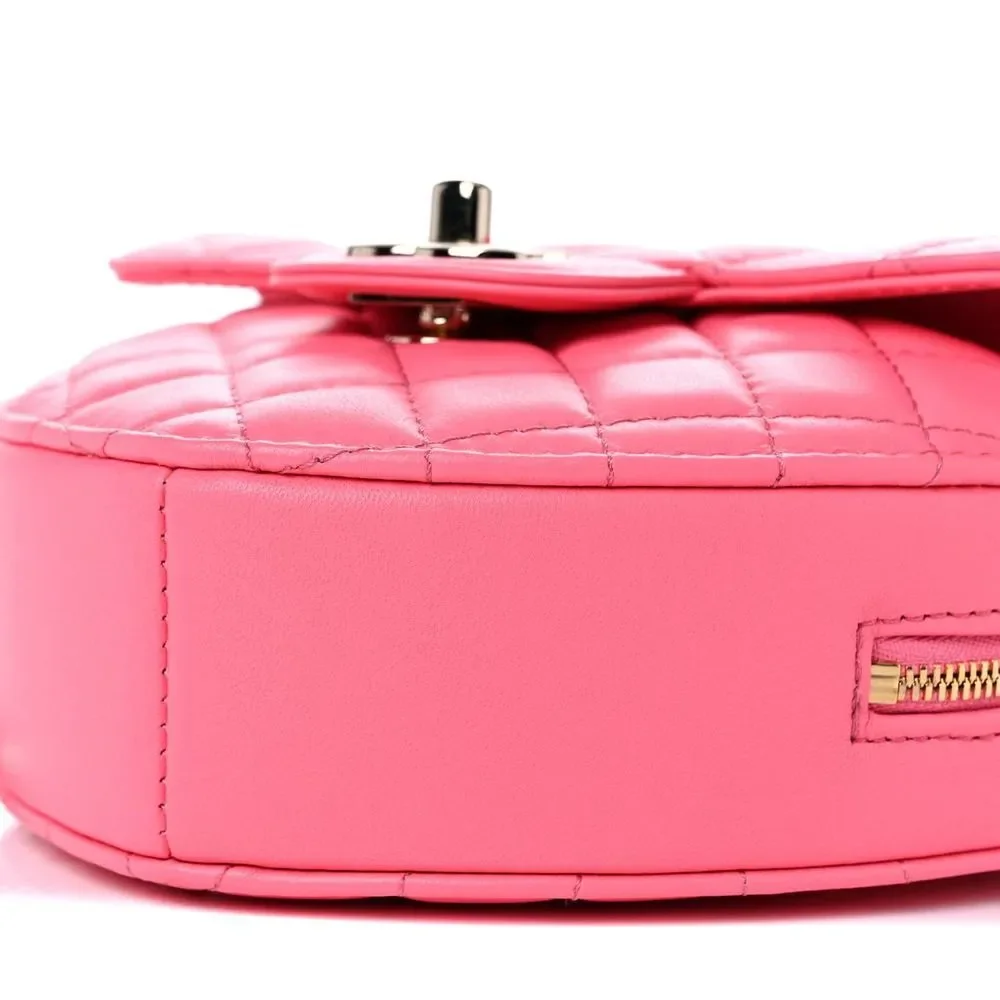 Chanel Pink Heart Bag 22S CC In Love Leather Crossbody bag NEW Authentic - Picture 15 of 15